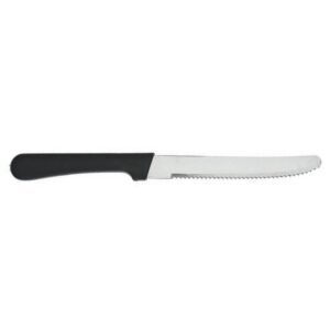 Cuchillo de mesa mango negro Eco Plus Acero inoxidable 22cm