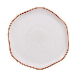 Plato Plano Ancestral 29.5 cm Artisan Beige Línea Corona